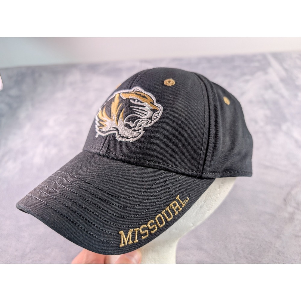 Missouri Tigers NCAA Baseball Cap Hat Black Embroidered Adjustable Drew Pearson